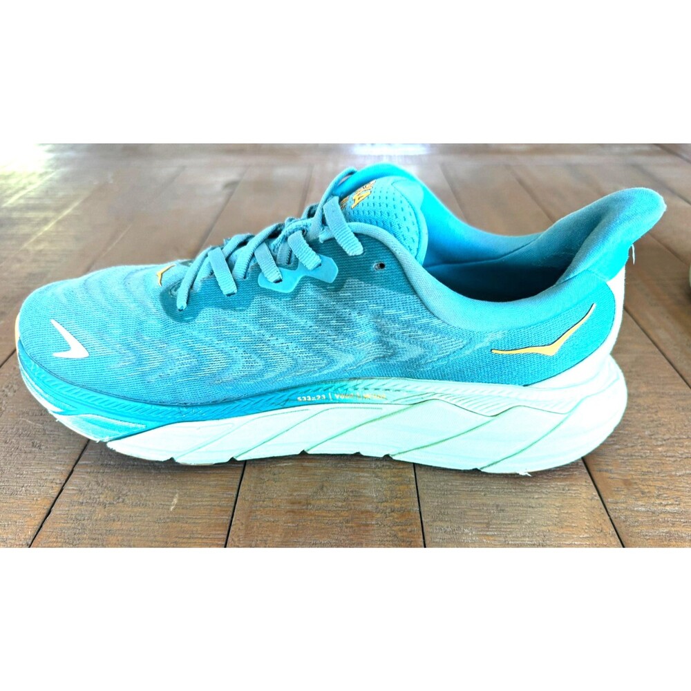 Hoka One Arahi 6 Ocean Mist Lime Green Women's Running Sneaker Trainer Size 8.5D - Picture 4 of 12
